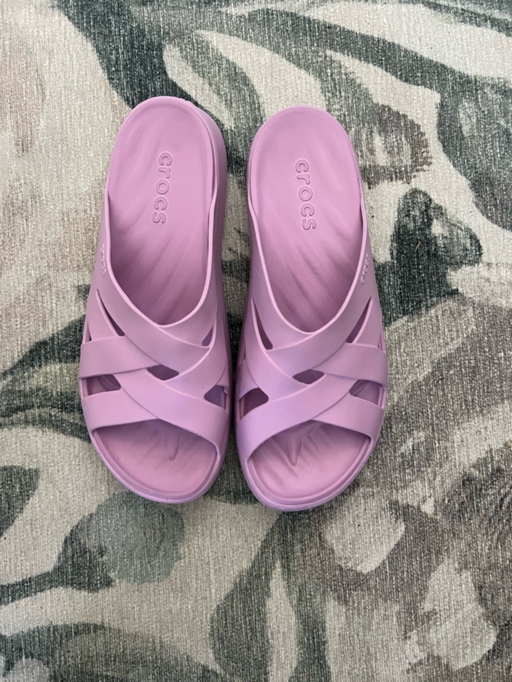 CROCS Women’s LiteRide Slide Sandals - Lavender Purple NWOT